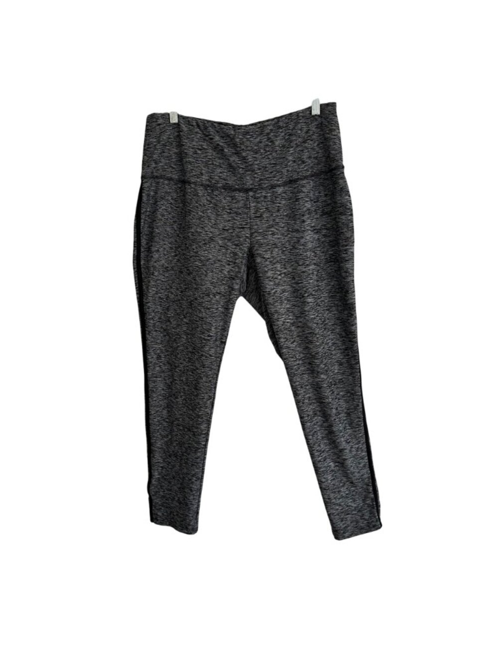 Chicos Zenergy Pants 12-14 Yoga Athletic Casual Pull On Gray Black Heathered - Picture 2 of 12